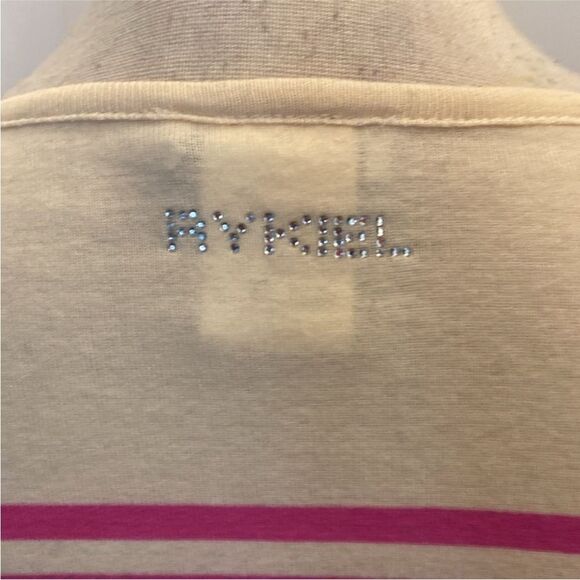 Sonia Rykiel Striped Black and White Dress with Pink Accents, L - Picture 7 of 8